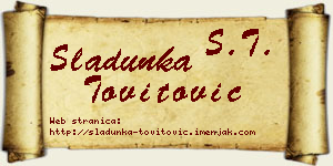 Sladunka Tovitović vizit kartica